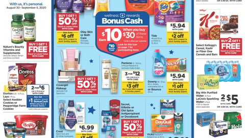 Rite Aid P&G 'Earn $10' BonusCash Offer